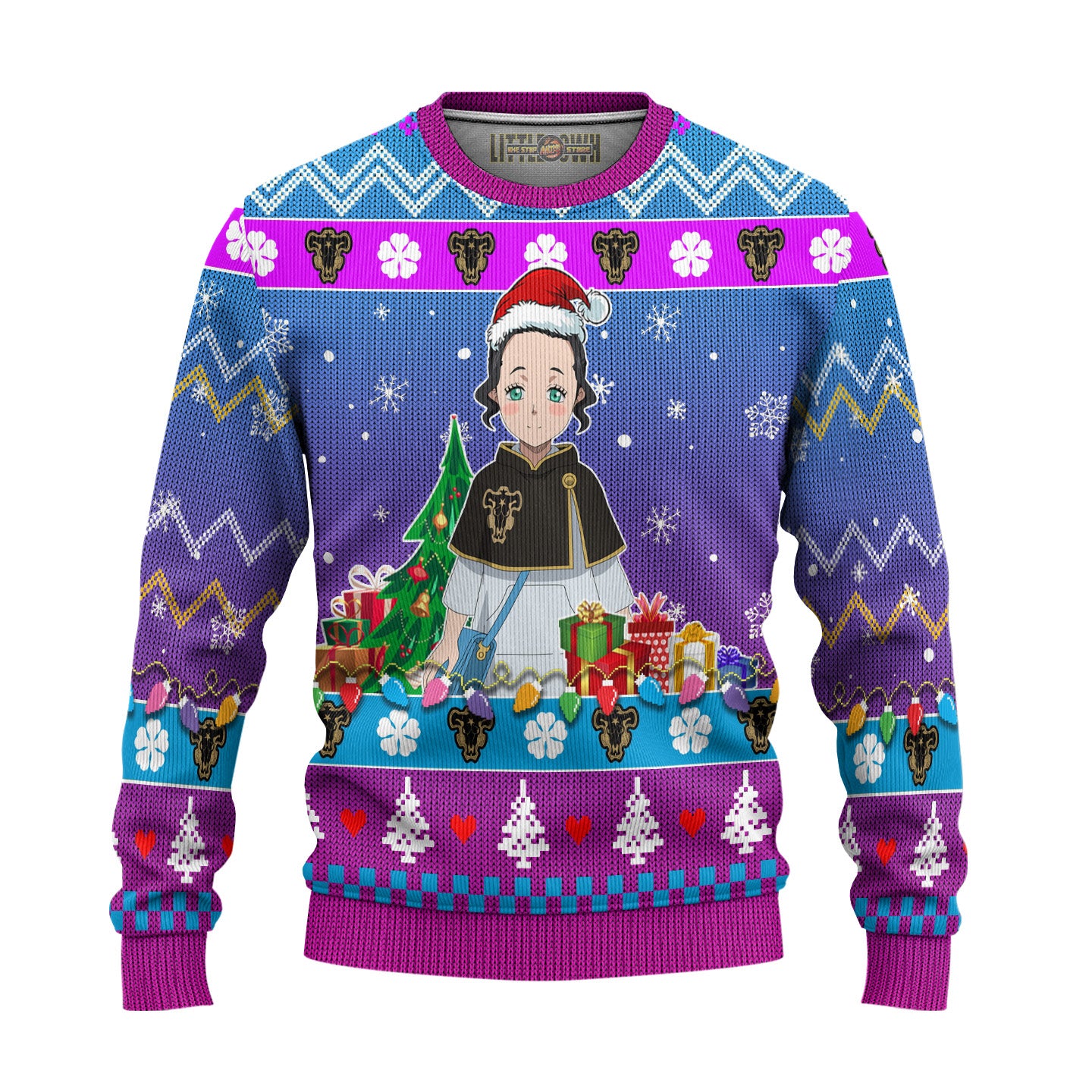 Finral Roulacase Anime Ugly Christmas Sweater Black Clover New Design