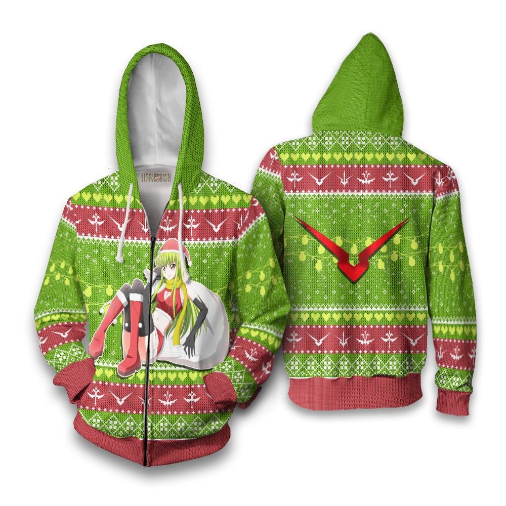 CC Anime Ugly Christmas Sweater Custom Code Geass New Design