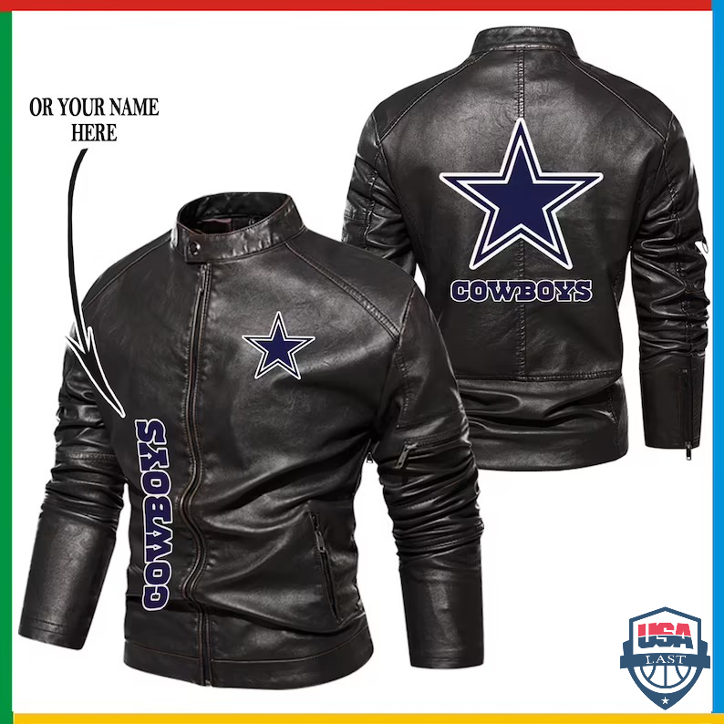 Dallas Cowboys NFL 3D Custom Motor Leather Jackets