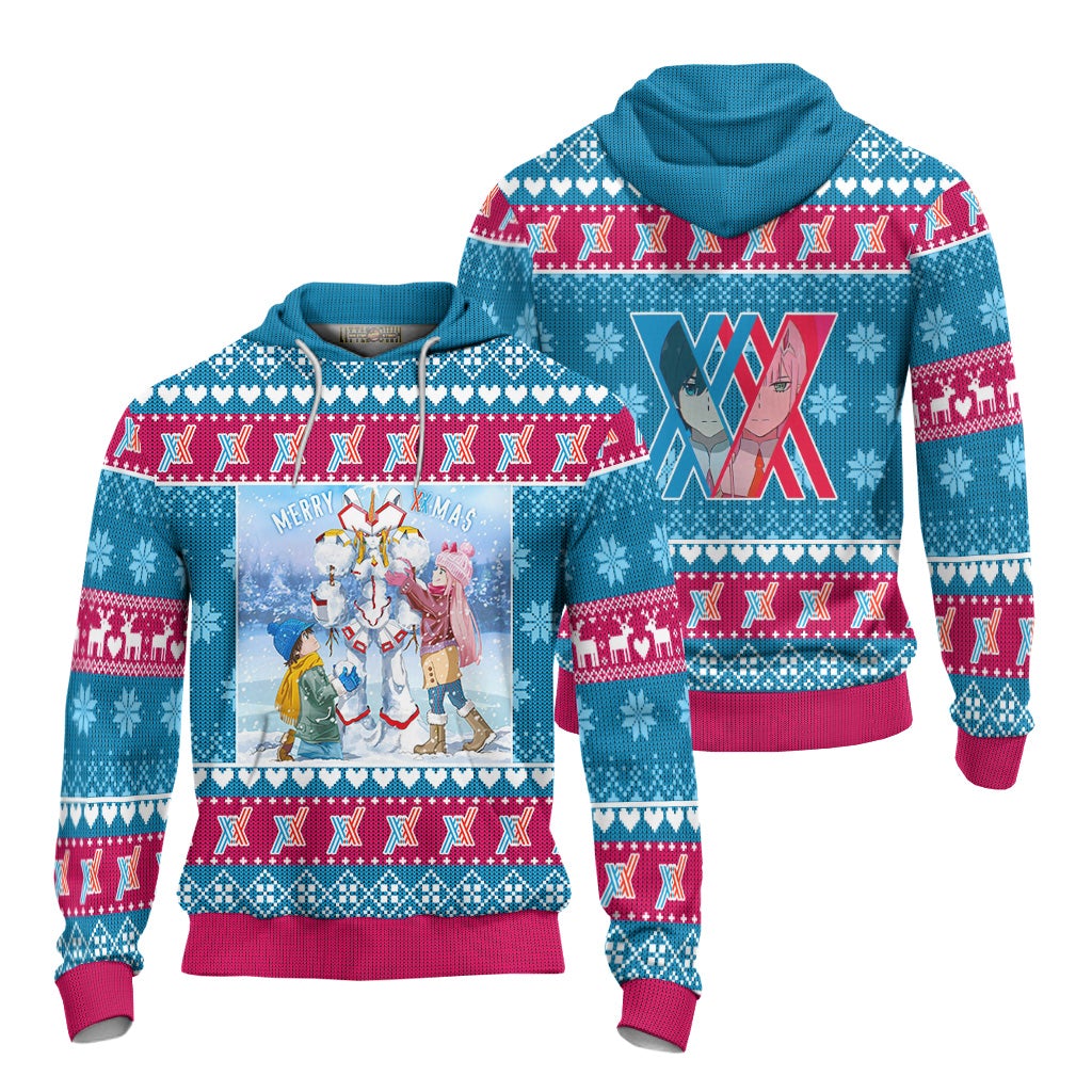 Darling In The Franxx Anime Ugly Christmas Sweater Custom New Design