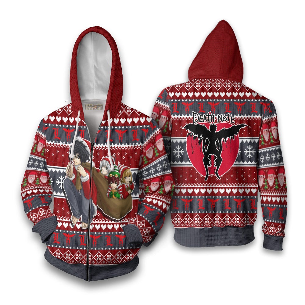 Death Note Anime Ugly Christmas Sweater Custom New Design