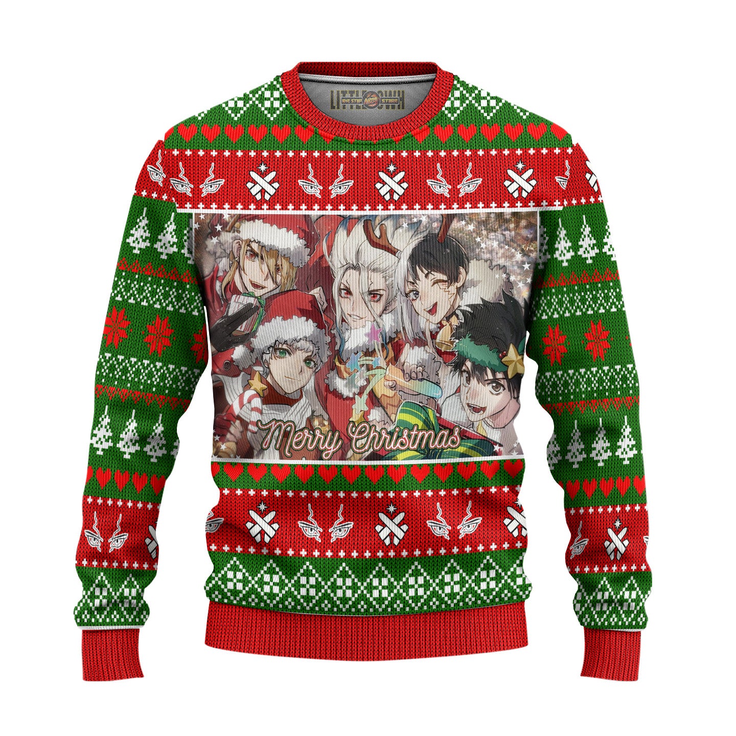 Dr Stone Anime Ugly Christmas Sweater Custom Characters New Design