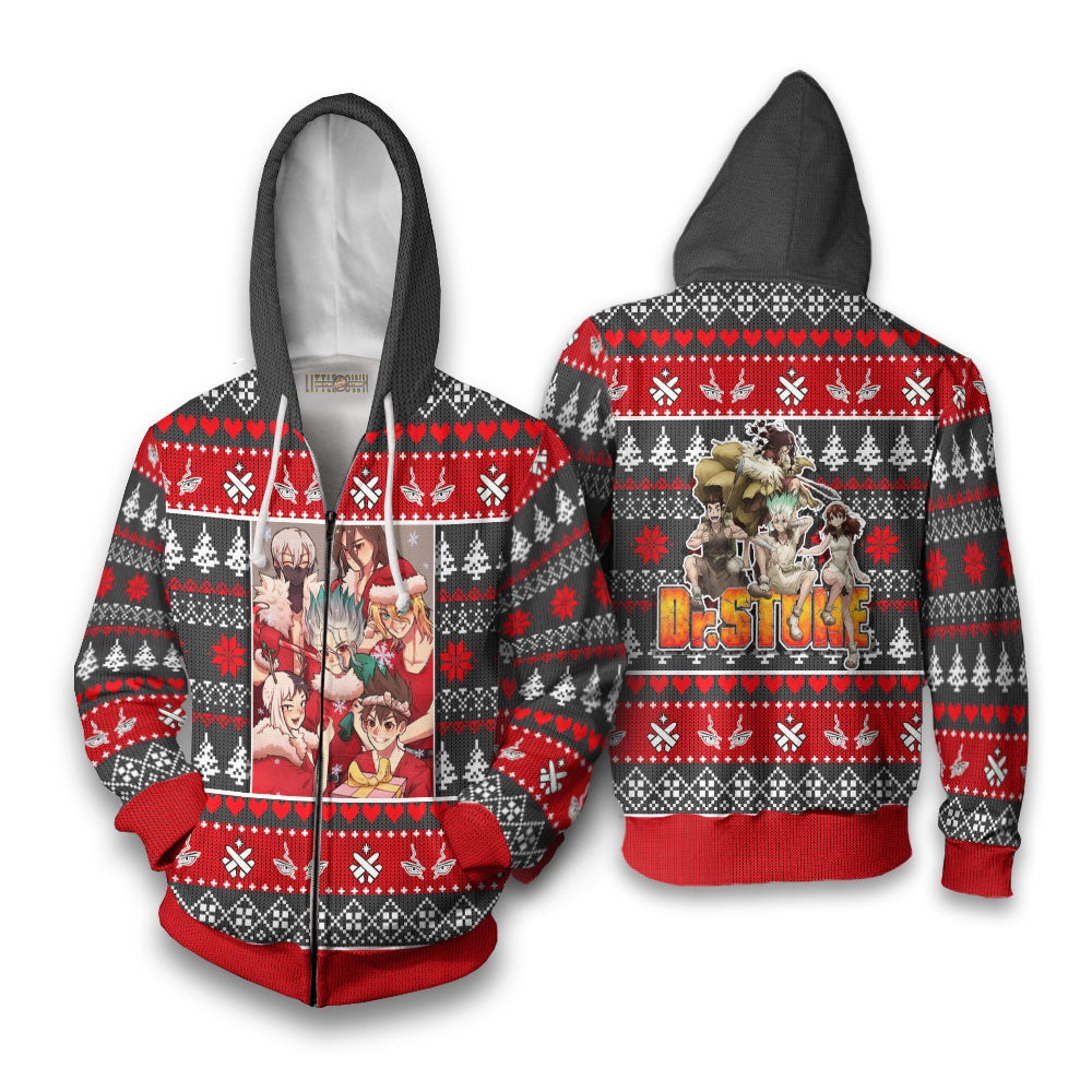 Dr Stone Anime Ugly Christmas Sweater Custom New Design