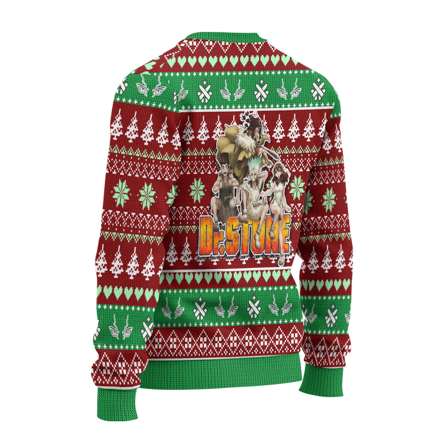 Senku x Tsukasa Anime Ugly Christmas Sweater Custom Dr Stone New Design
