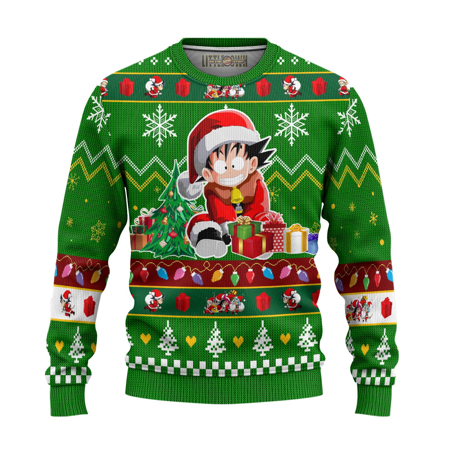 Goku x Gohan x Chi Chi Dragon Ball Anime Ugly Christmas Sweater New Design