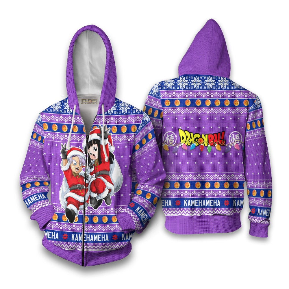 Trunks x Mai Dragon Ball Anime Ugly Christmas Sweater New Design