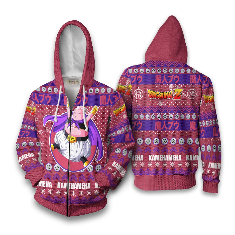 Majin Buu Anime Ugly Christmas Sweater Dragon Ball Z New Design
