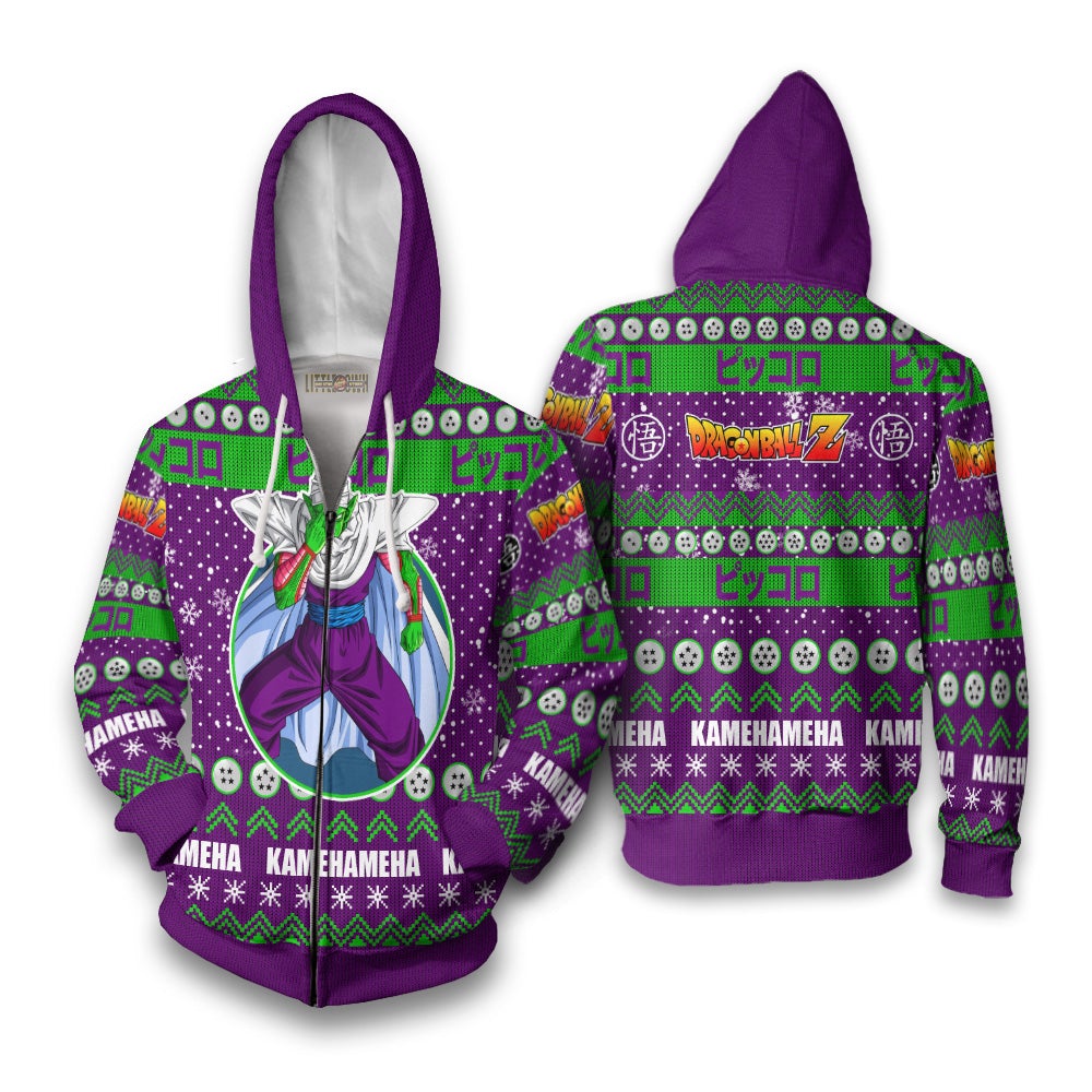 Piccolo Anime Ugly Christmas Sweater Dragon Ball Z New Design
