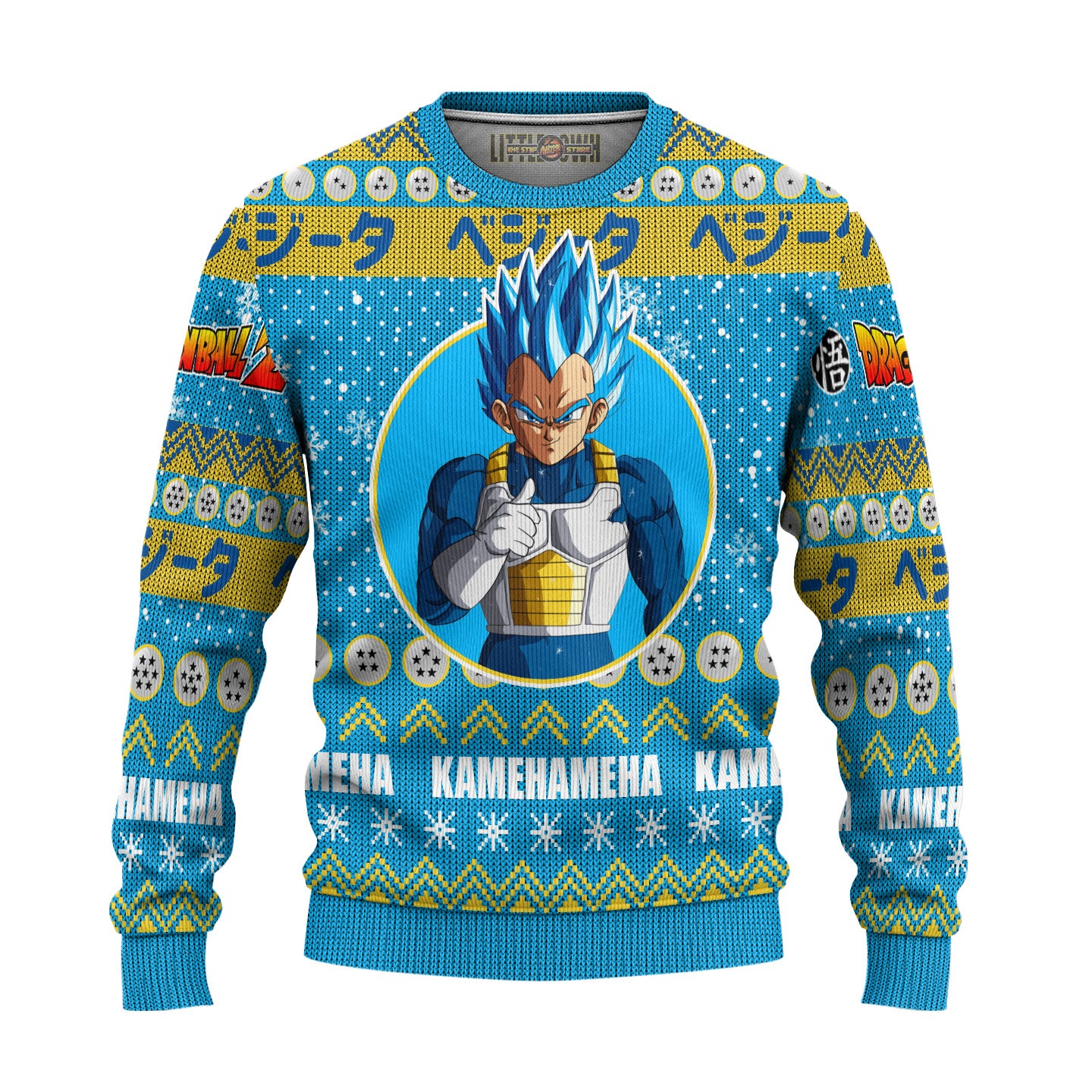 Vegeta Anime Ugly Christmas Sweater Dragon Ball Z New Design