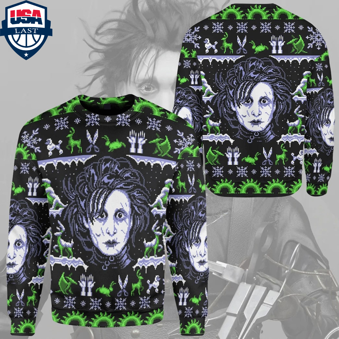 Edward Scissorhands ugly sweater