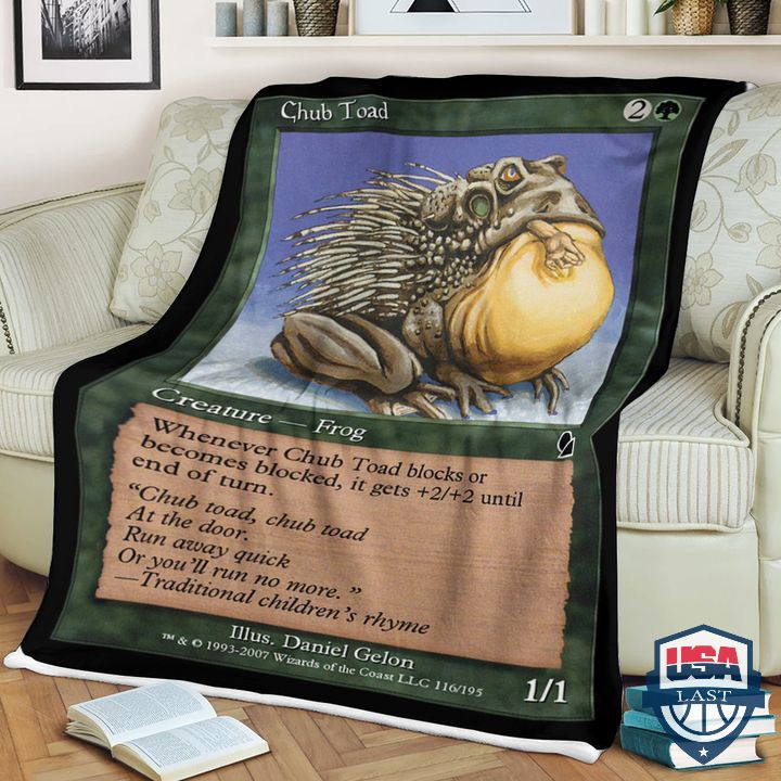 Game MTG Chub Toad Fleece Blanket