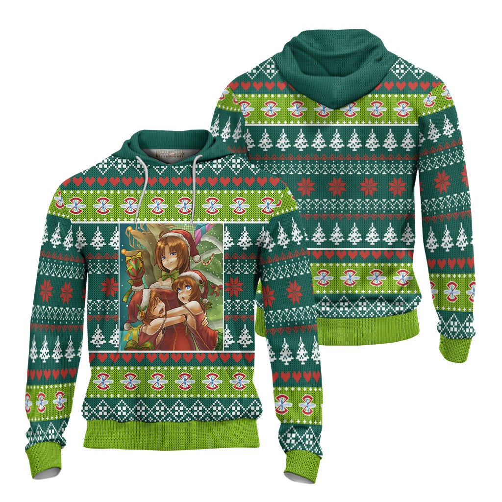 Elpeo Ple x Ple Two x Marida Anime Ugly Christmas Sweater Custom Gundam New Design