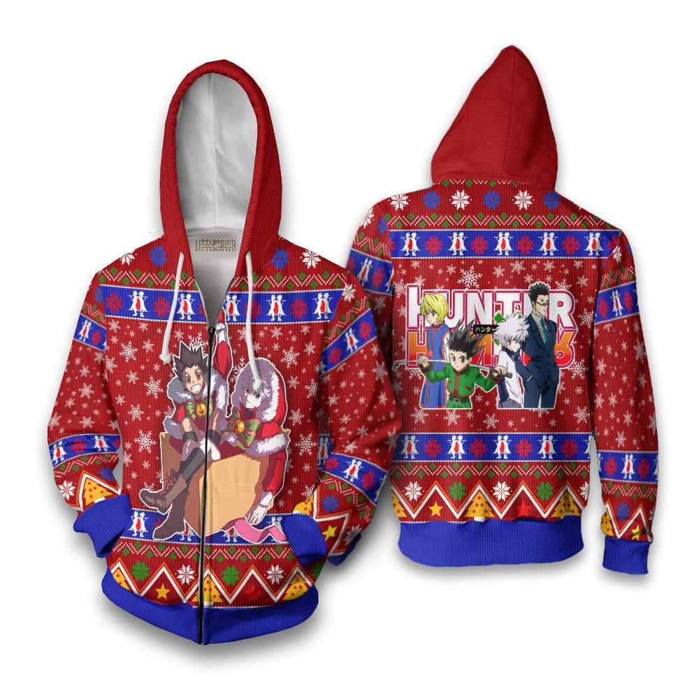 Gon x Killua Anime Ugly Christmas Sweater Hunter x Hunter New Design