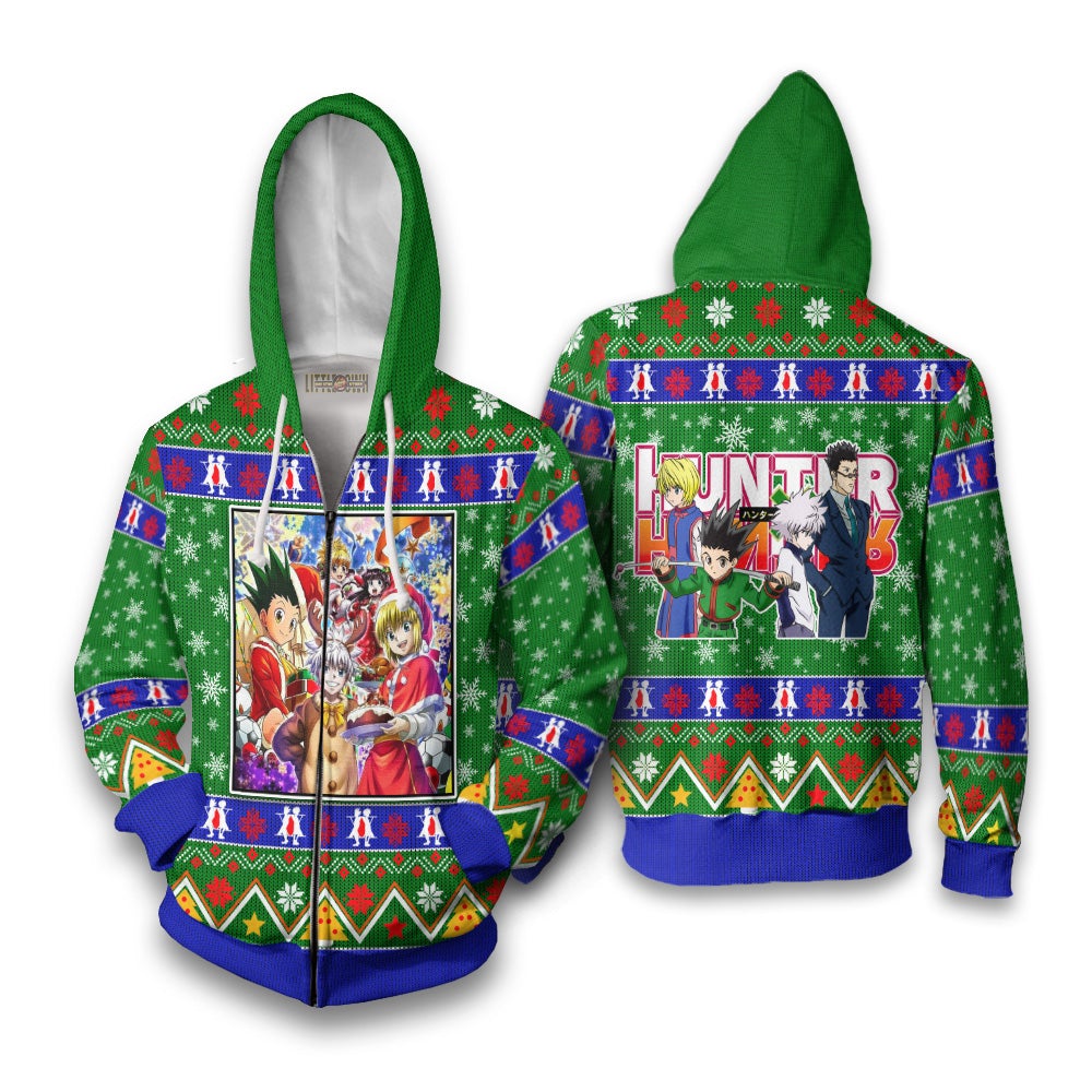 Hunter x Hunter Anime Ugly Christmas Sweater Characters New Design