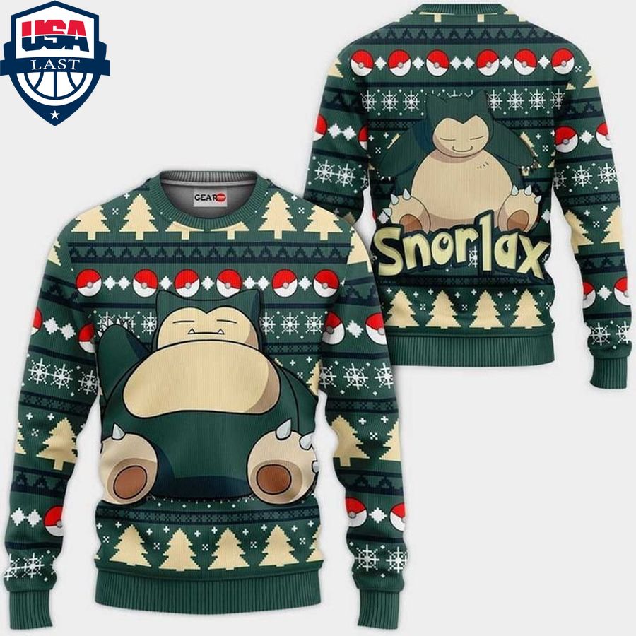 Pokemon snorlax ugly christmas sweater