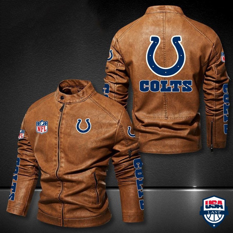 Indianapolis Colts NFL Motor Leather Jacket