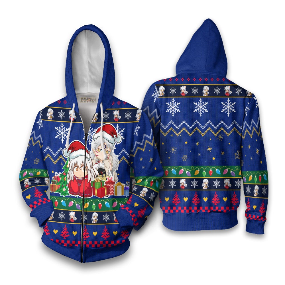 Inuyasha x Sesshomaru Anime Ugly Christmas Sweater InuYasha New Design