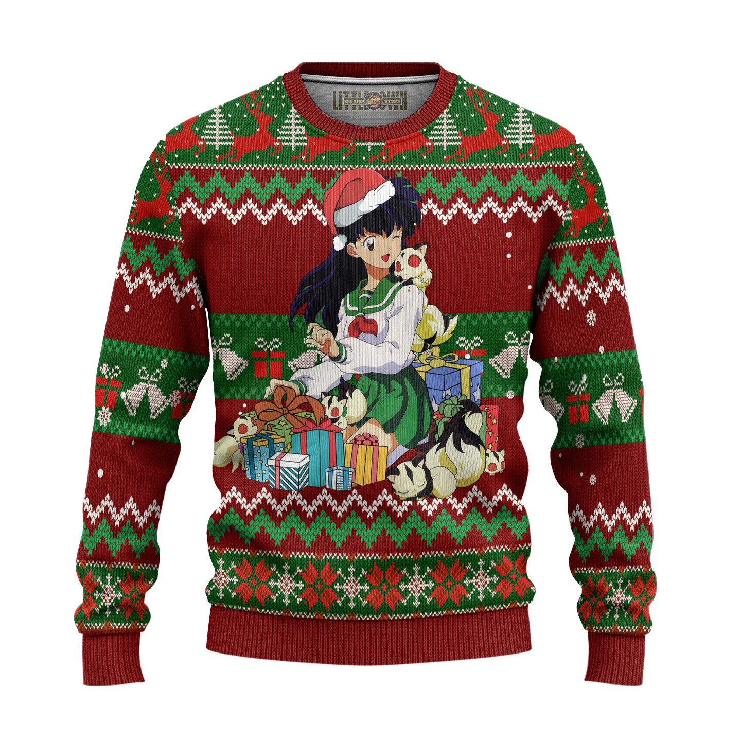 Kagome Ugly Christmas Sweater Inuyasha Anime New Design