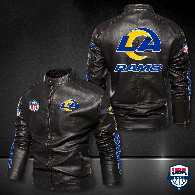 Los Angeles Rams NFL Motor Leather Jacket