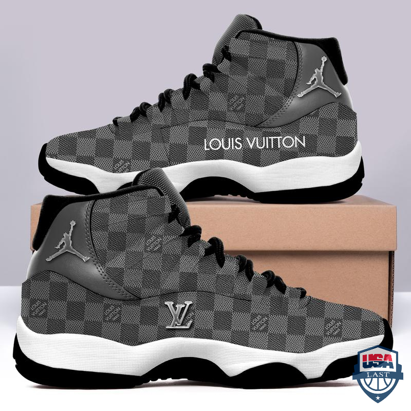 Louis Vuitton Air Jordan 11 Sneaker Dark Grey Version