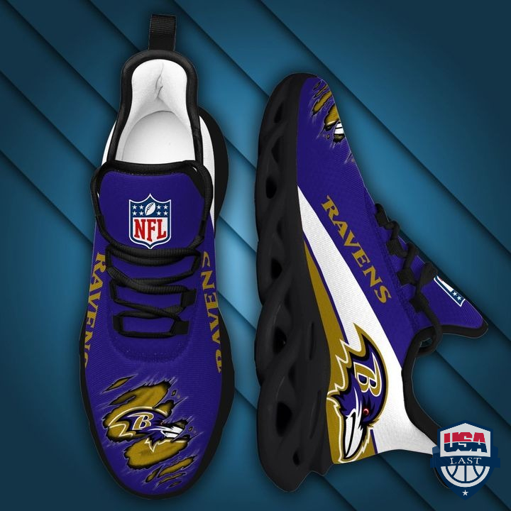 NFL Baltimore Ravens Cracked Max Soul Shoes 21