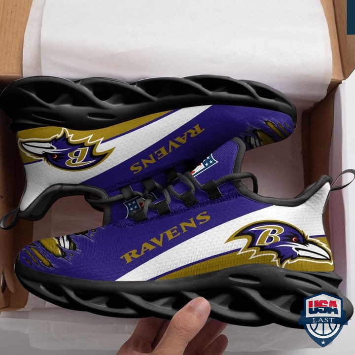 NFL Baltimore Ravens Cracked Max Soul Shoes 21