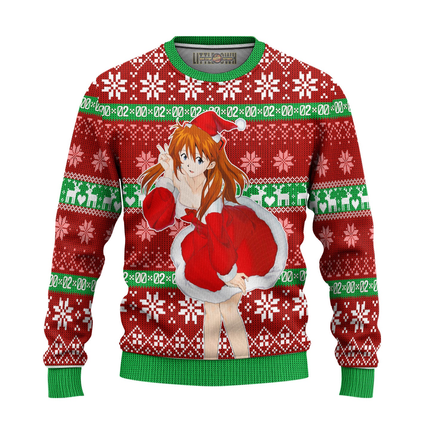 Asuka Langley Sohryu Anime Ugly Christmas Sweater Custom Neon Genesis Evangelion New Design
