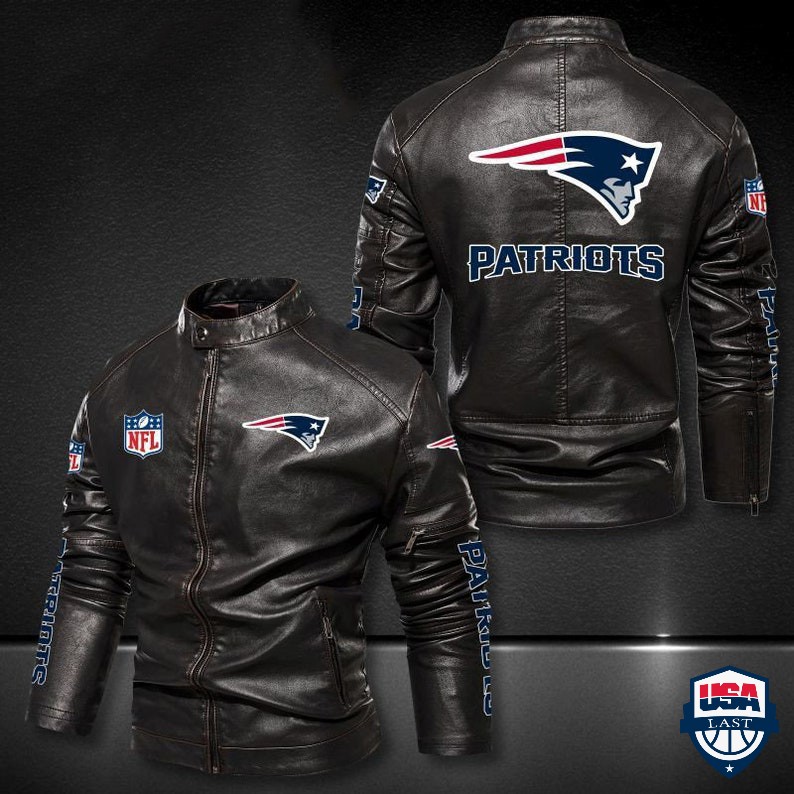 New England Patriots NFL Motor Leather Jacket
