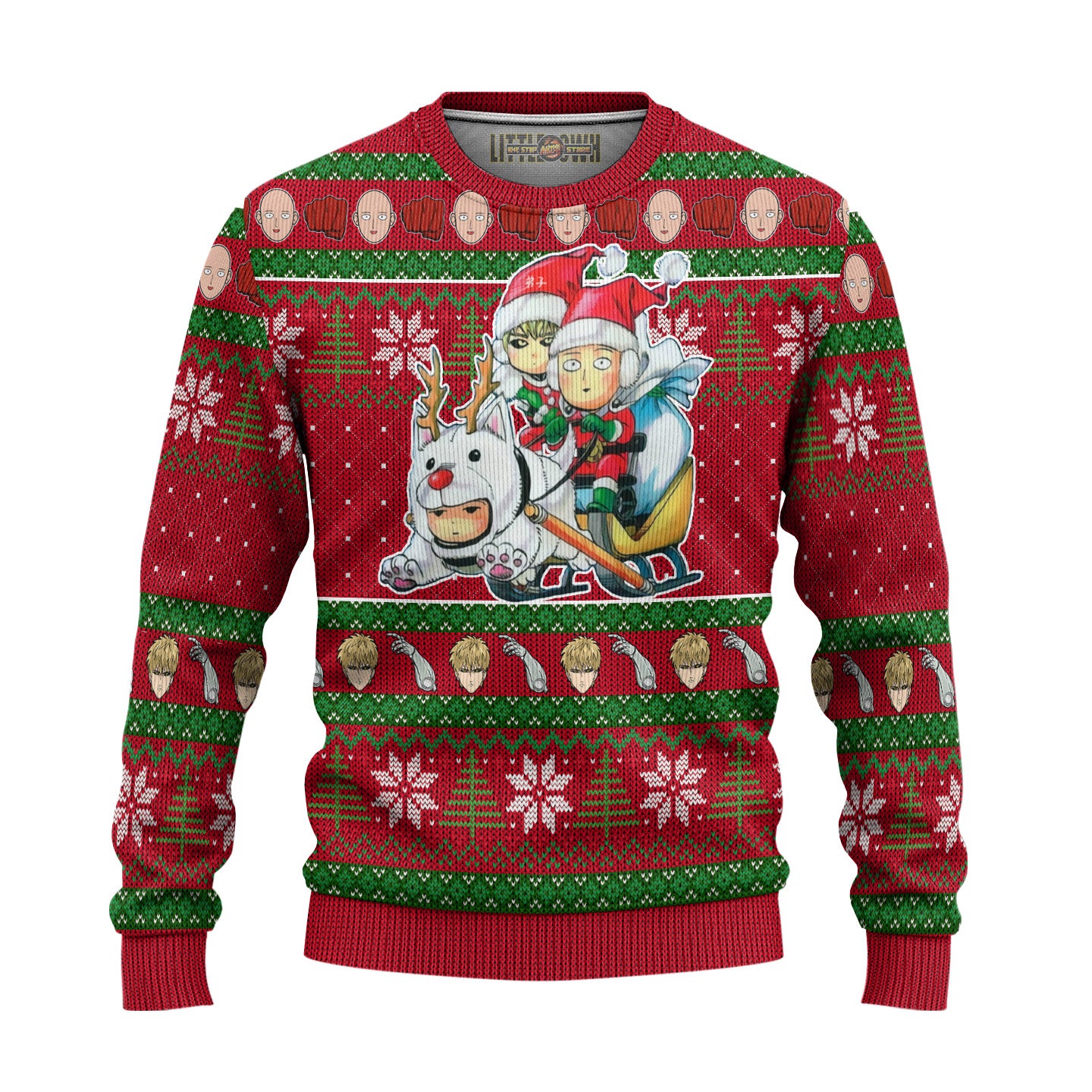 Fubuki Anime Ugly Christmas Sweater Custom One Punch Man New Design