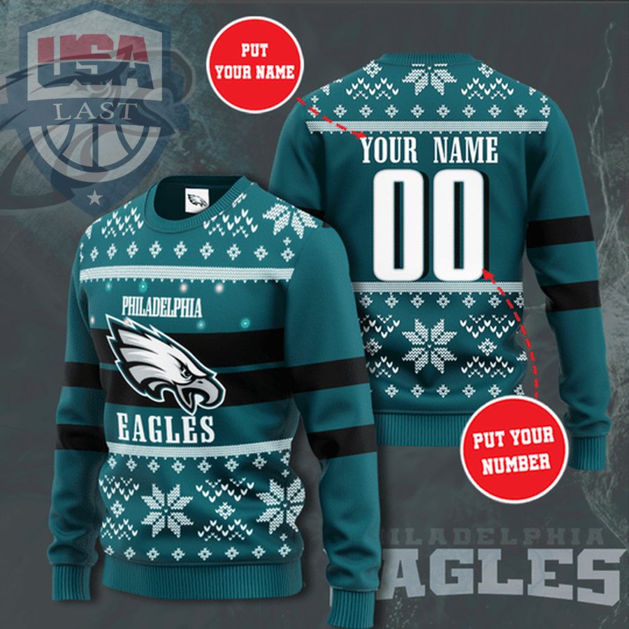 Personalized Philadelphia Eagles NFL Ugly Sweater