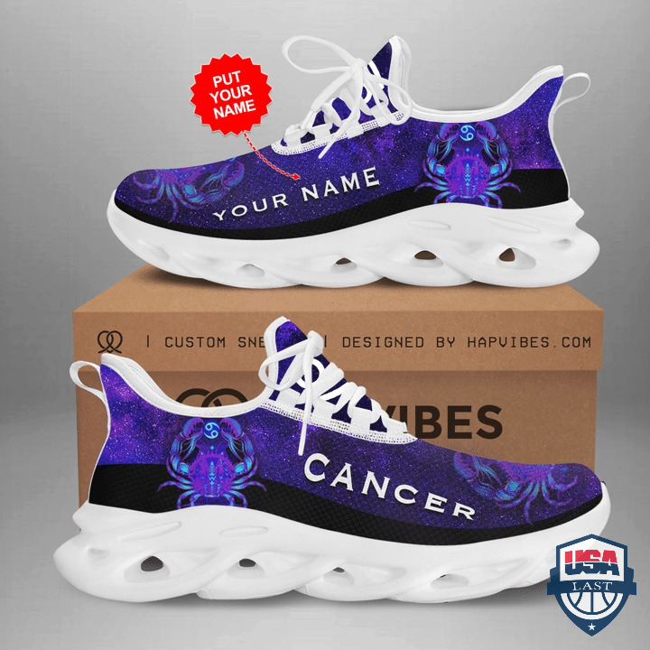 Personalized Zodiac Cancer Custom Max Soul Sneaker Shoes