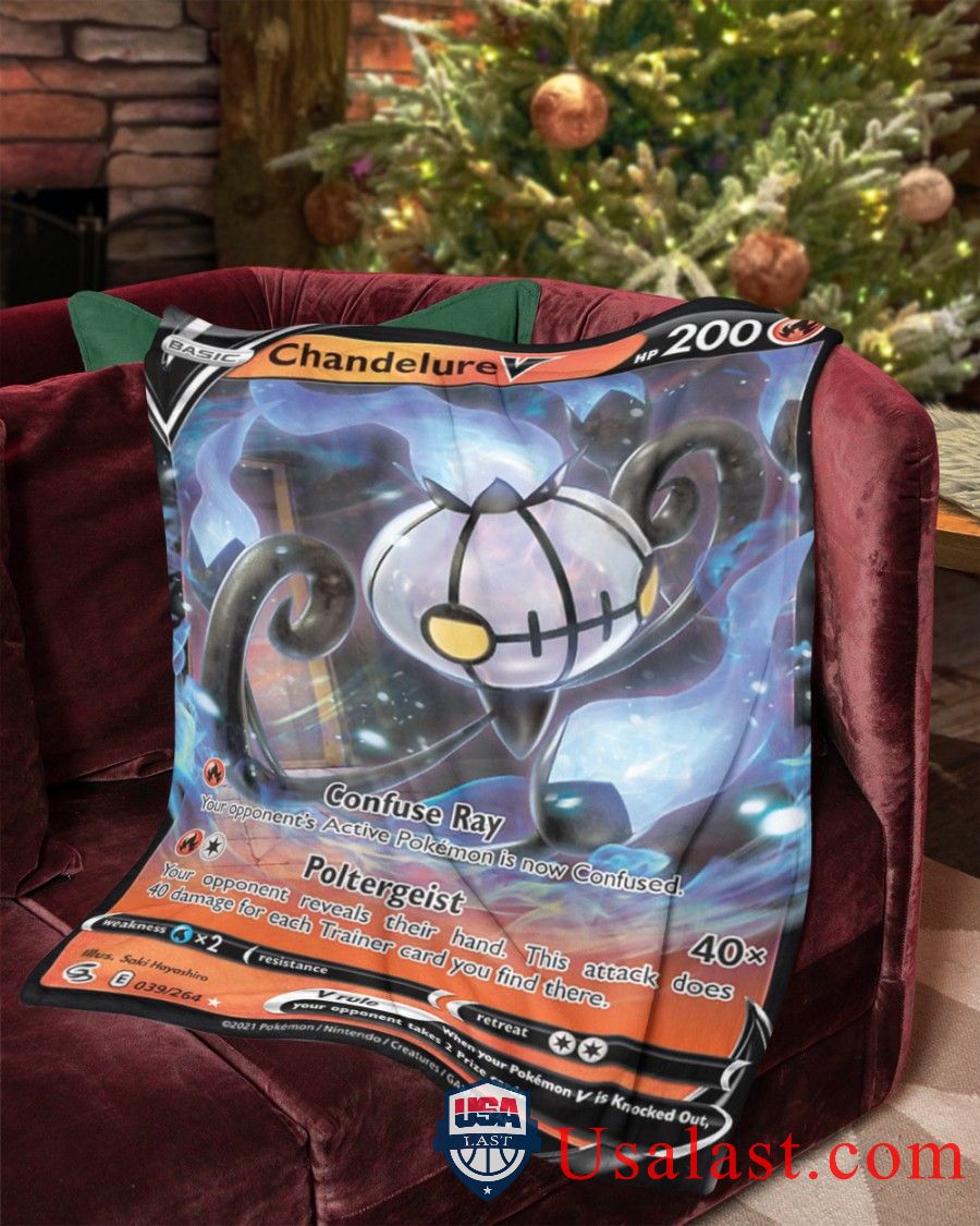 Pokemon Chandelure V Fusion Strike Blanket