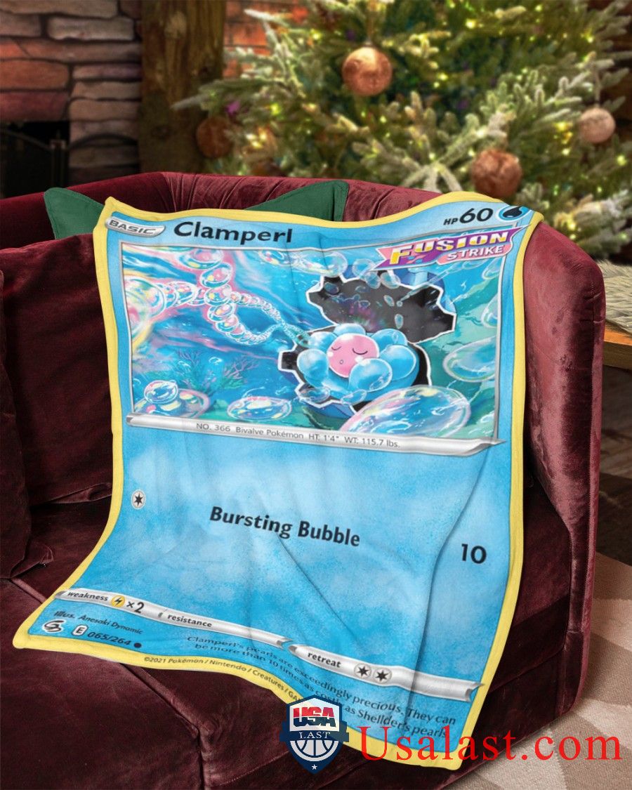 Pokemon Clamperl Fusion Strike Blanket