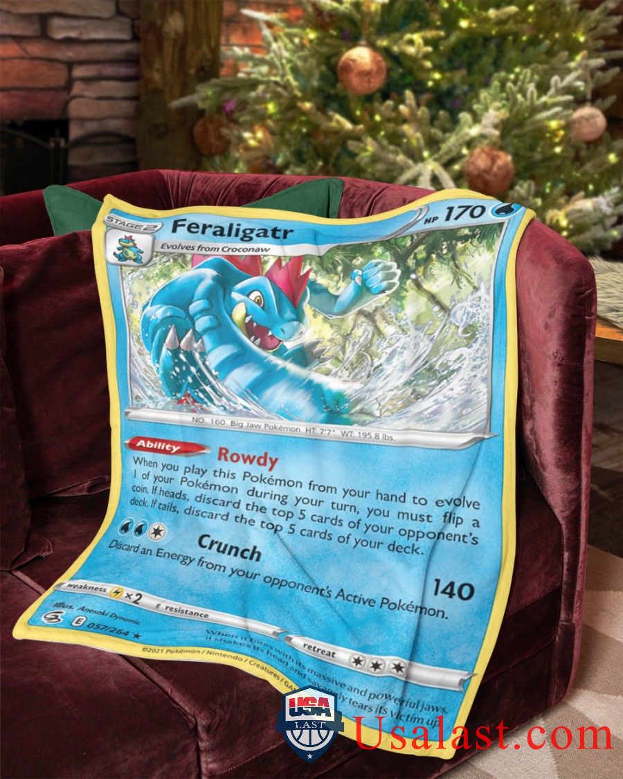 Pokemon Feraligatr Fusion Strike Blanket