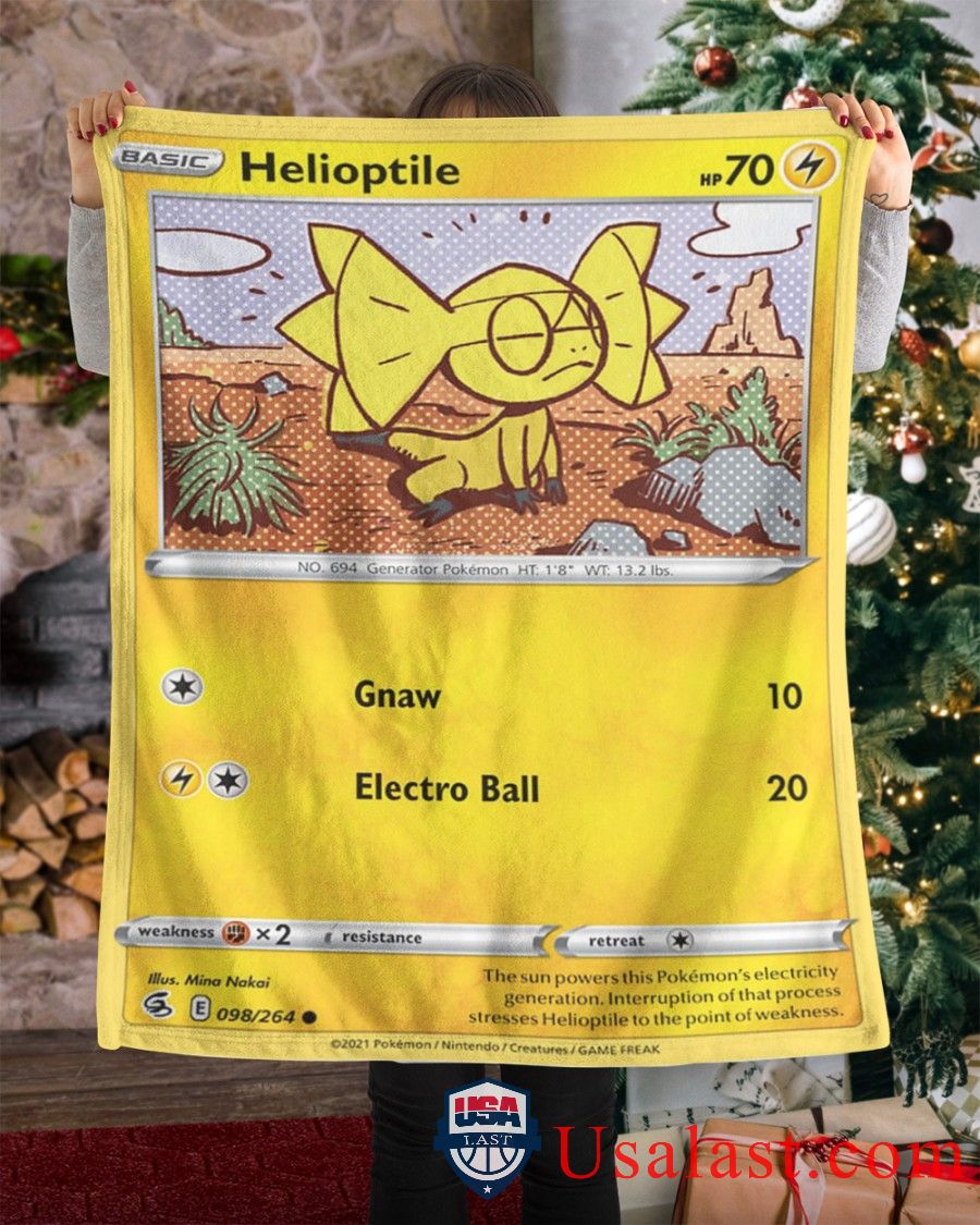 Pokemon Helioptile Fusion Strike Soft Blanket
