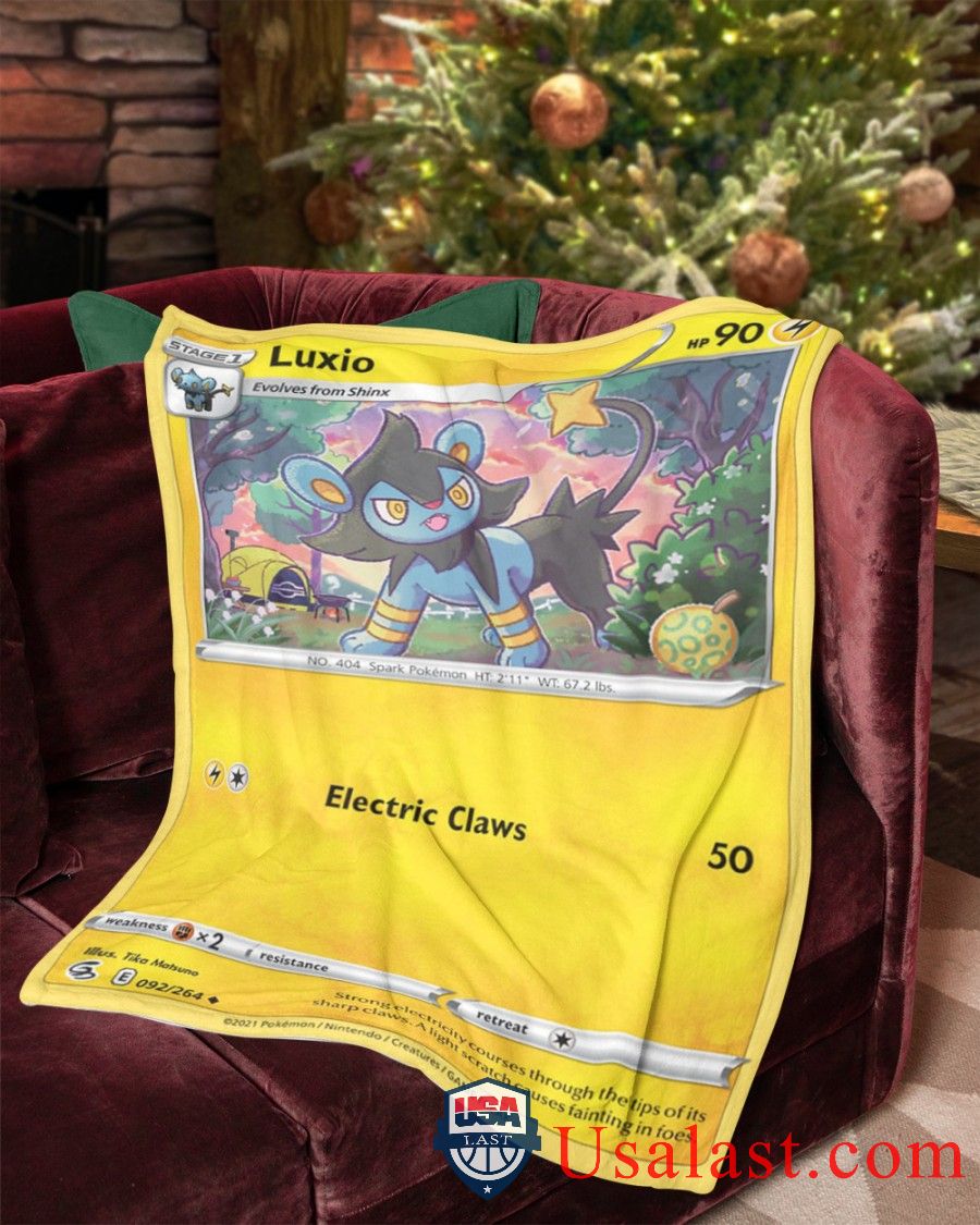Pokemon Luxio Fusion Strike Soft Blanket