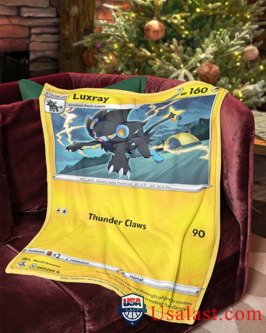 Pokemon Luxray Fusion Strike Soft Blanket