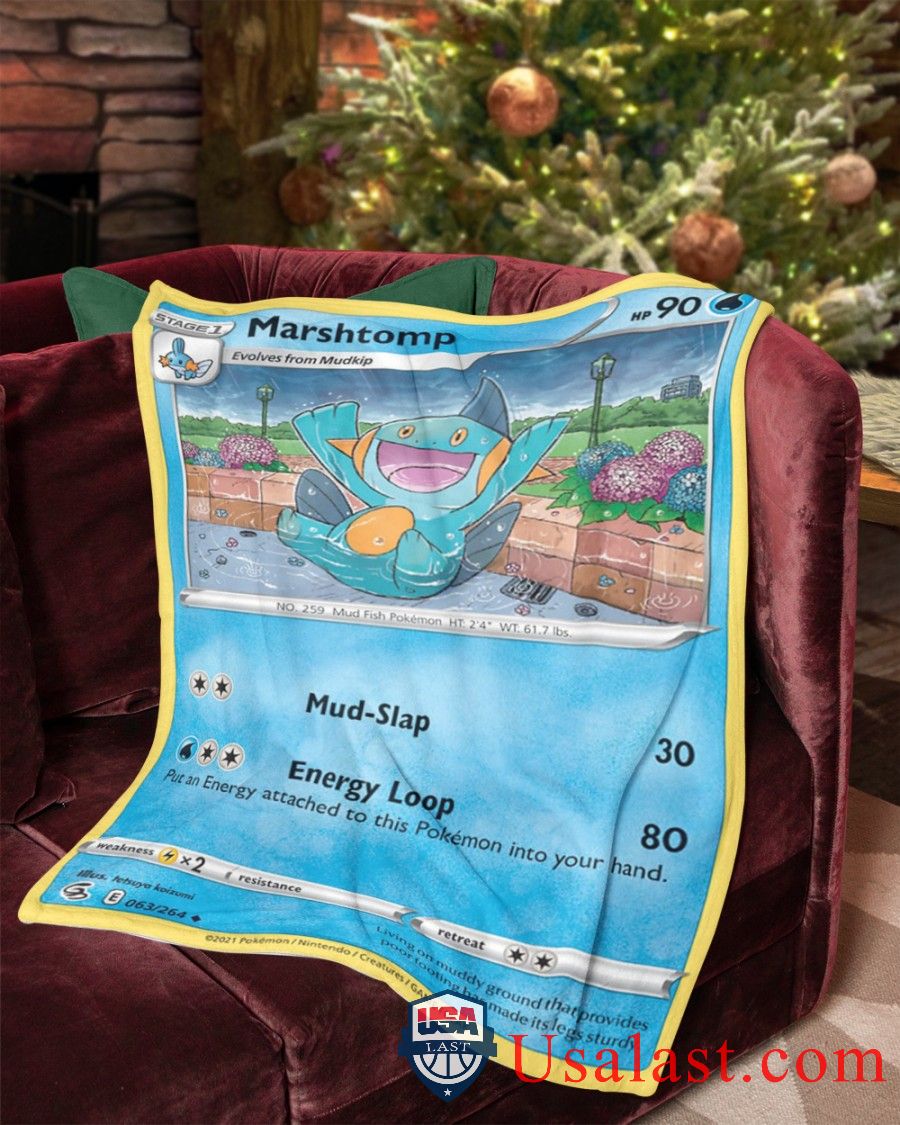 Pokemon Marshtomp Fusion Strike Blanket