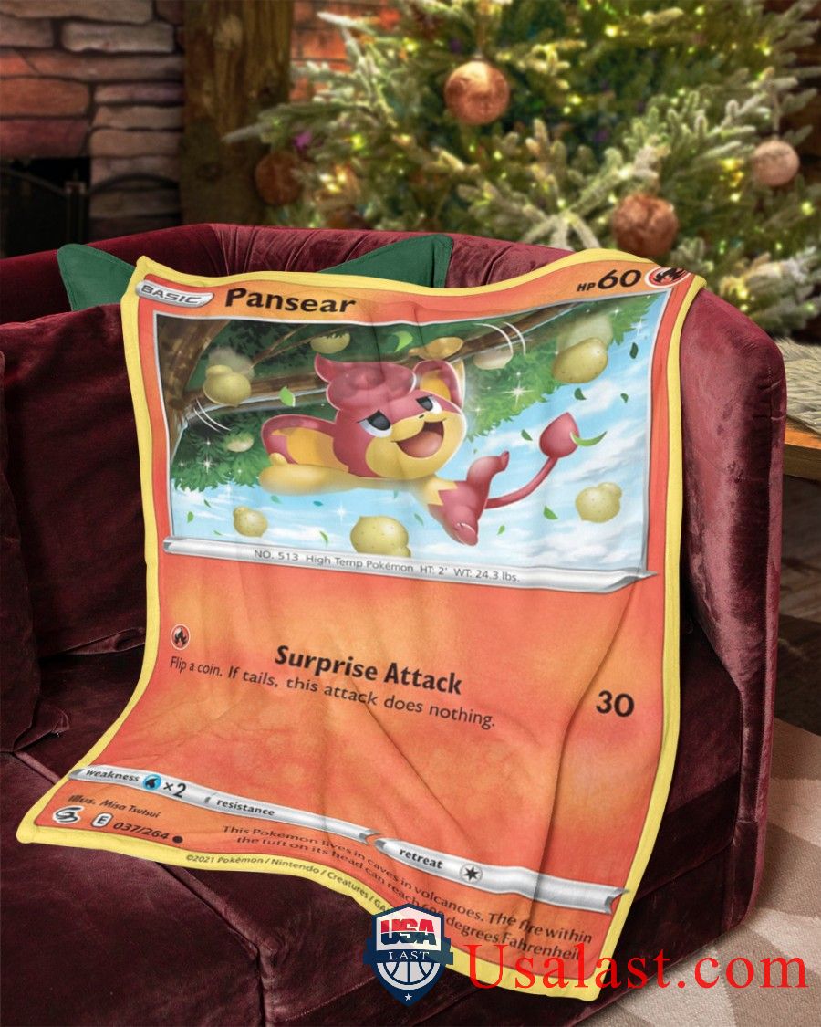 Pokemon Pansear Fusion Strike Blanket