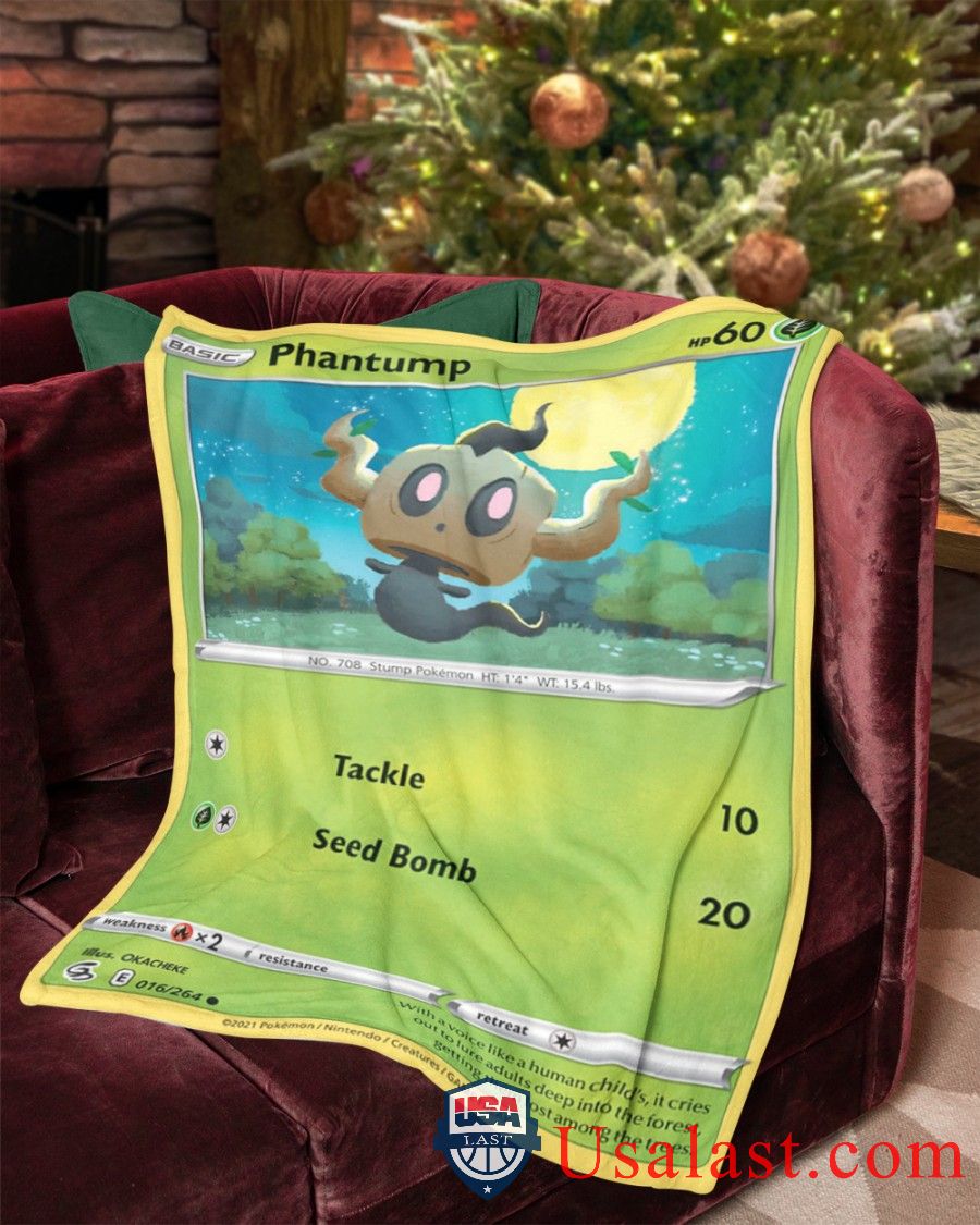Pokemon Phantump Fusion Strike Blanket