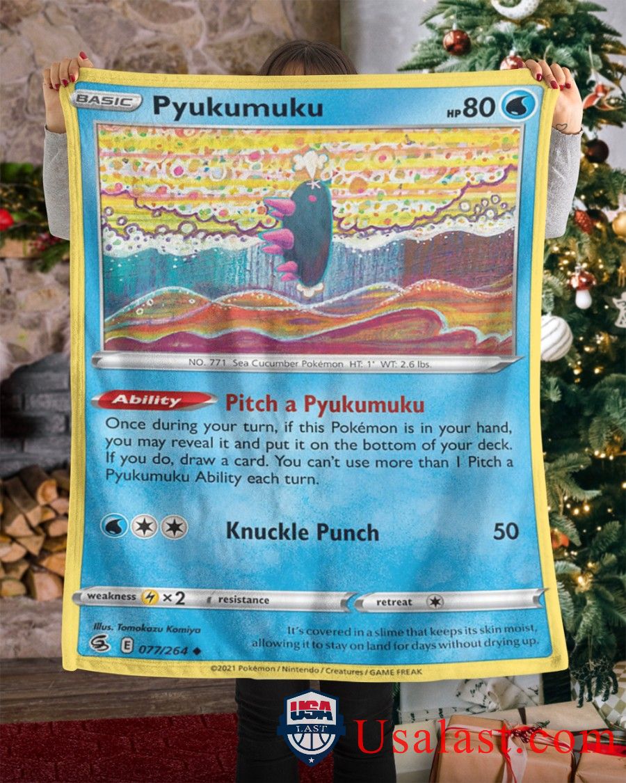 Pokemon Pyukumuku Fusion Strike Blanket