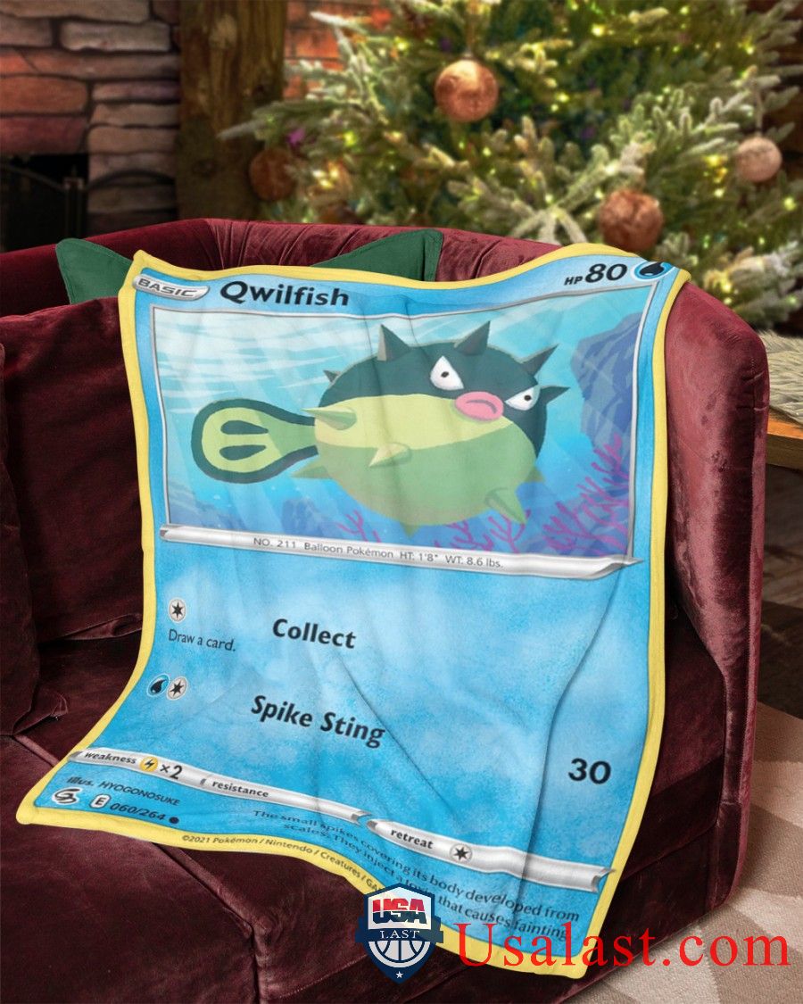Pokemon Qwilfish Fusion Strike Blanket