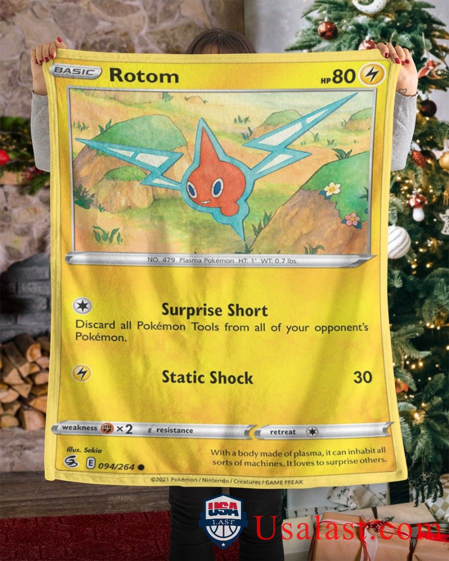 Pokemon Rotom Fusion Strike Soft Blanket