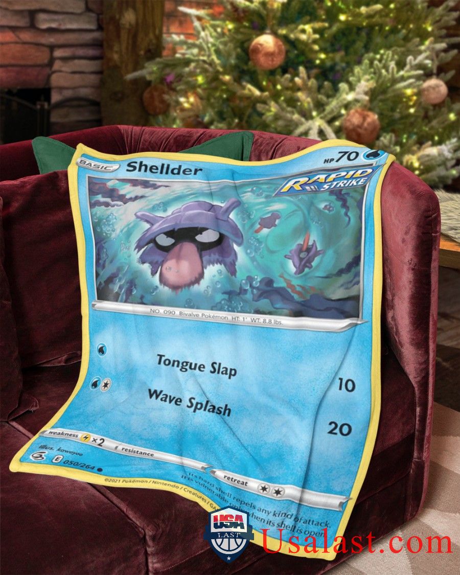 Pokemon Shellder Rapid Strike Blanket