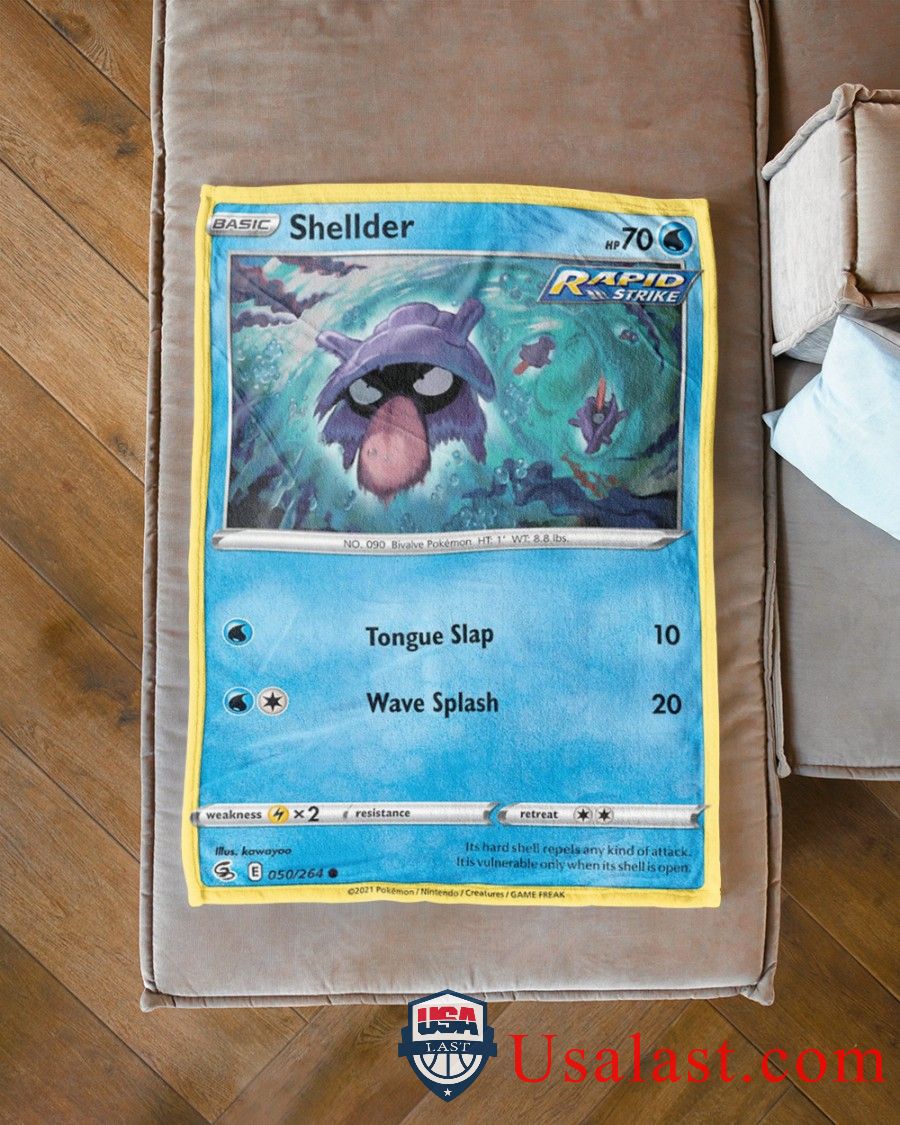 Pokemon Shellder Rapid Strike Blanket