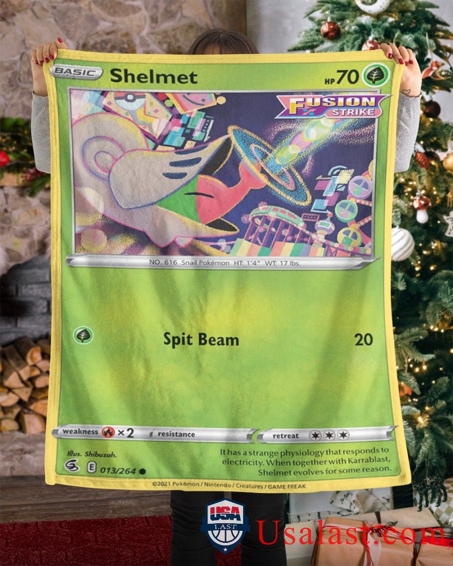 Pokemon Shelmet Fusion Strike Blanket