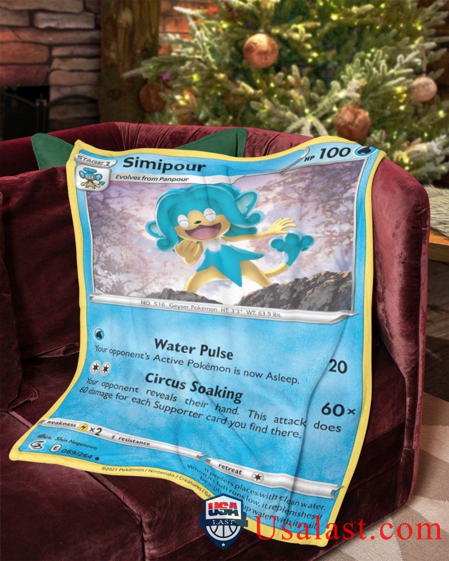 Pokemon Simipour Fusion Strike Blanket