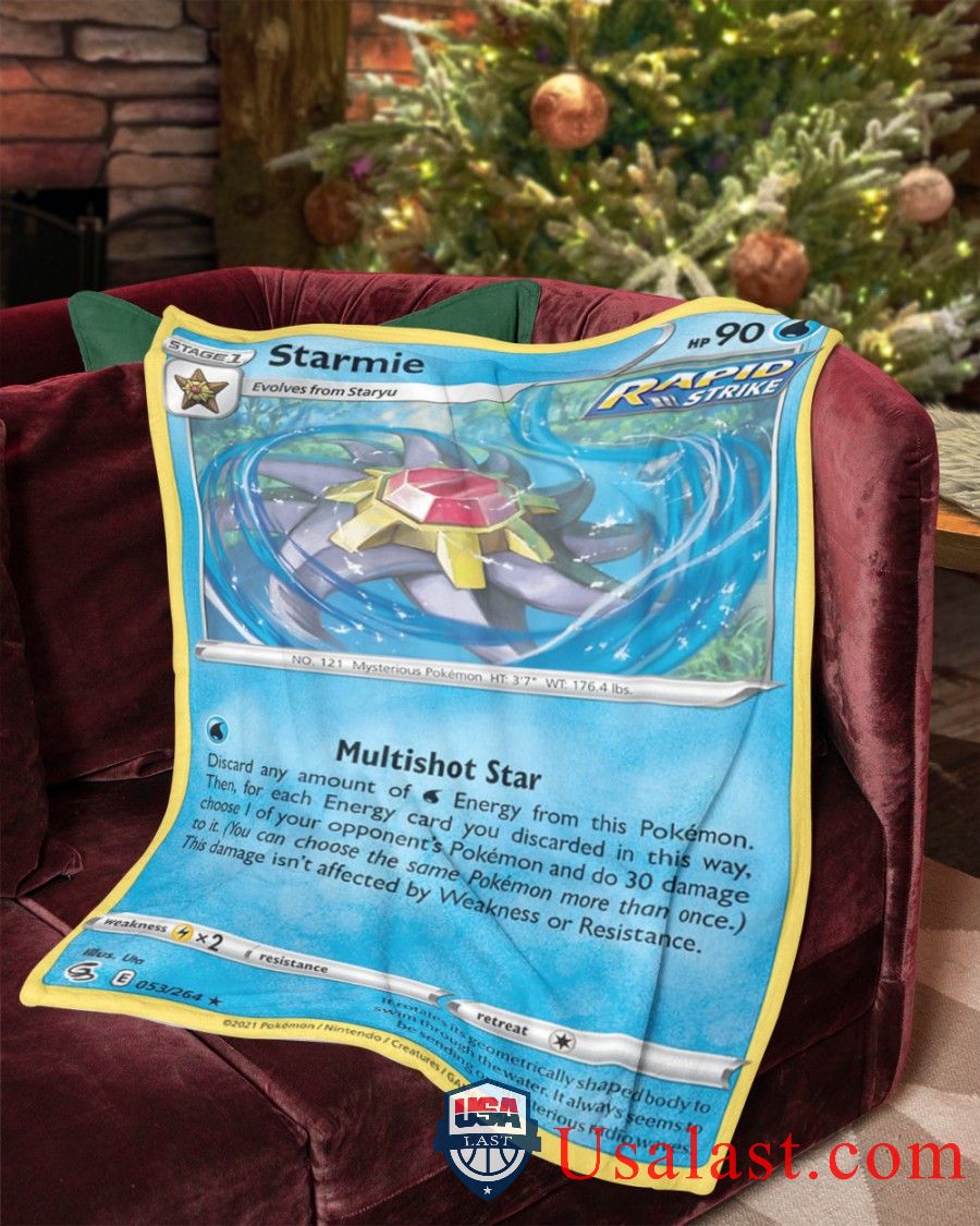 Pokemon Starmie Rapid Strike Blanket