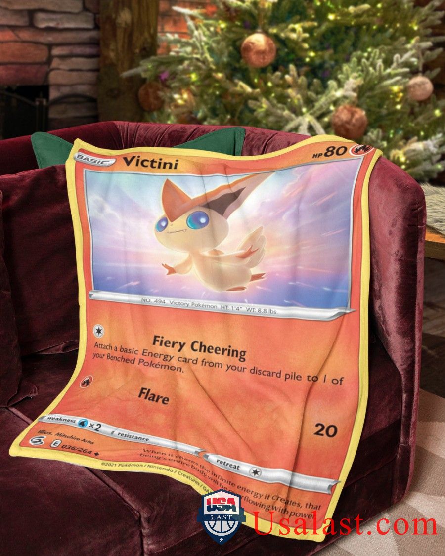 Pokemon Victini Fusion Strike Blanket