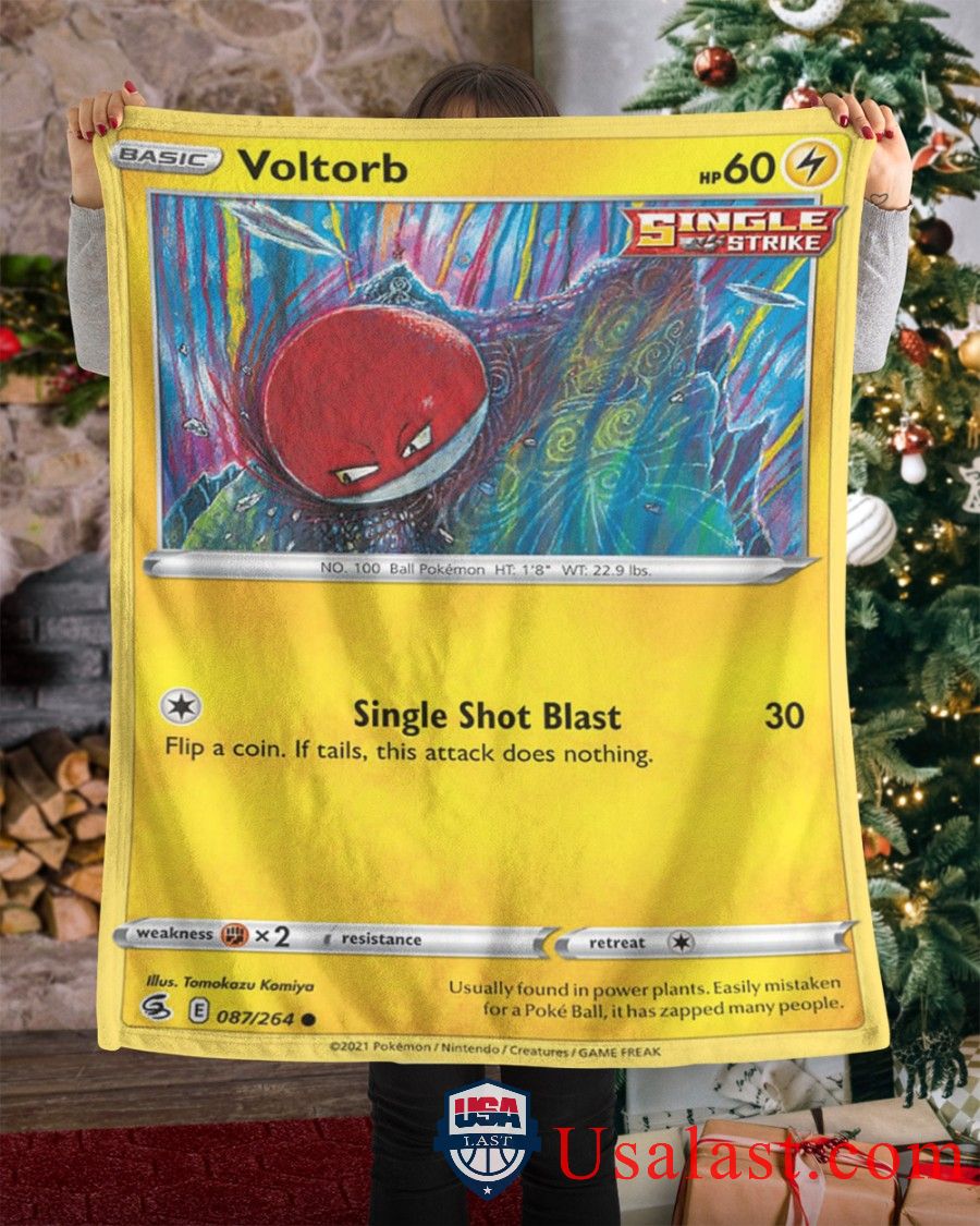 Pokemon Voltorb Single Strike Blanket